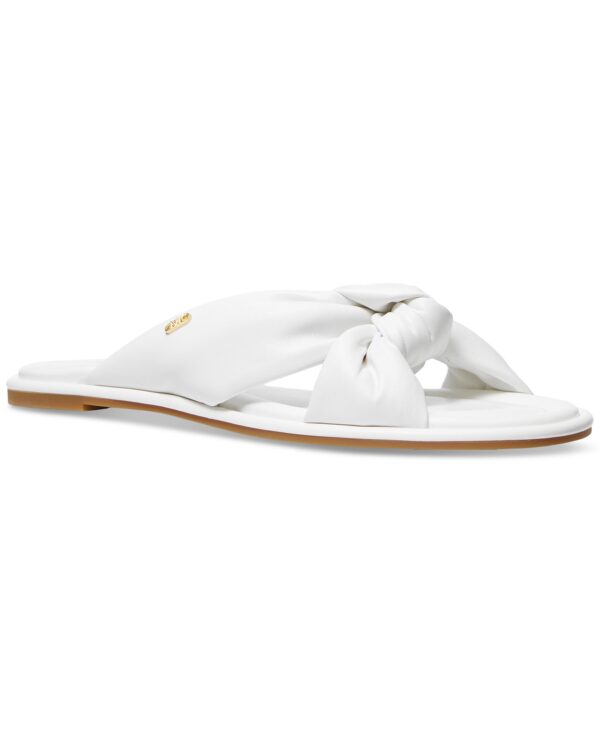 Women's Elena Knotted Slide Casual Leather Sandals
