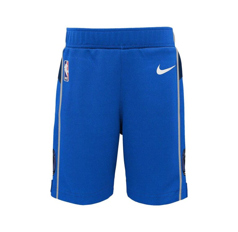 Little Boys and Girls Blue Dallas Mavericks Icon Replica Shorts