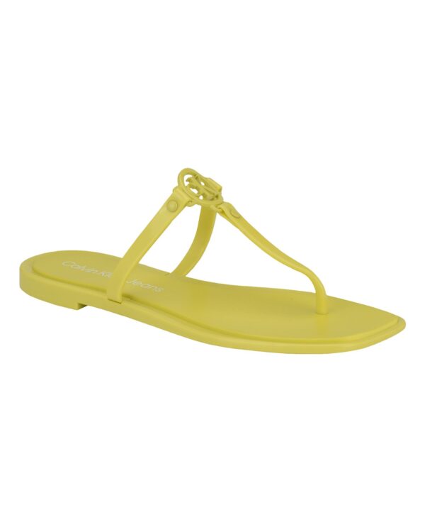 Women's Edhen Logo T-Strap Flat Jelly Sandals