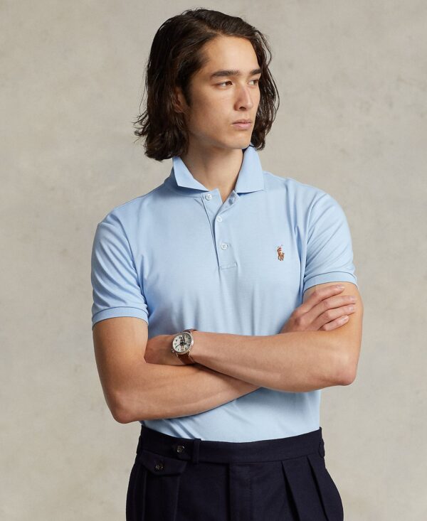 Men’s Slim-Fit Soft Cotton Polo Shirt