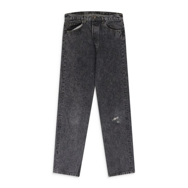 black 501 tapered denim
