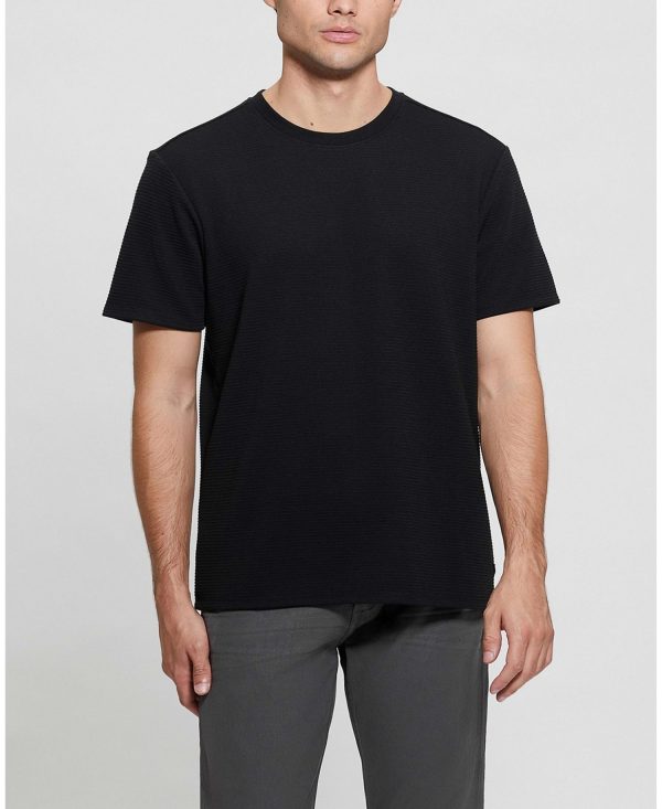 Men's Textured Solid T-Shirt