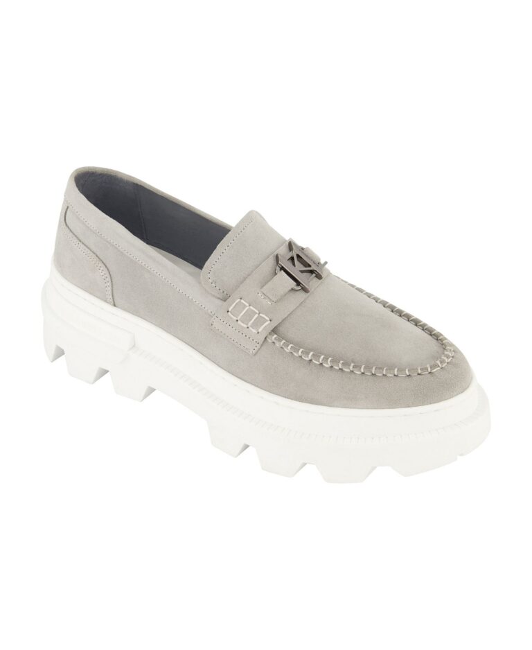 Men's White Label Suede KL Bit Moccasin Loafers