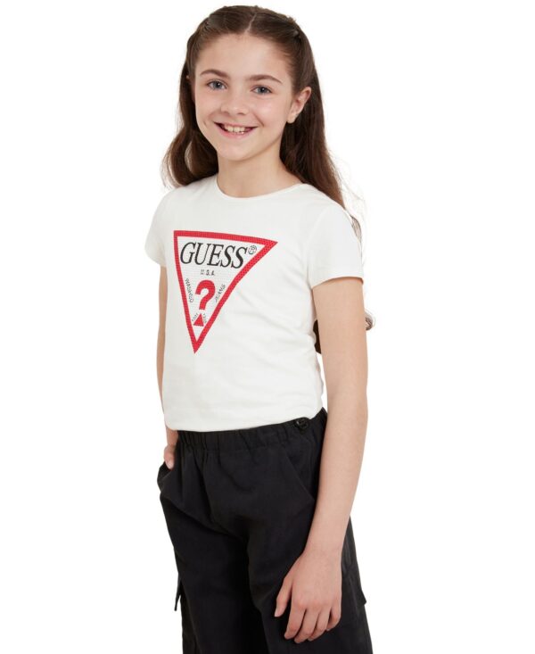 Big Girls Triangle Rhinestone Logo T-shirt