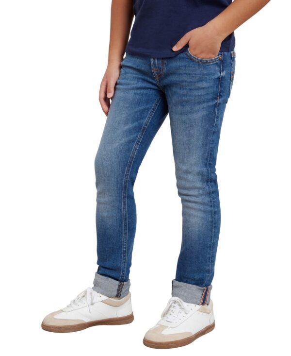 Big Boys Skinny Fit Stretch Denim 5 Pocket Jeans