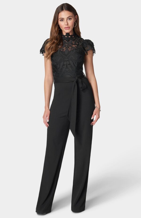 Women's Lace High Neck Jumpsuit