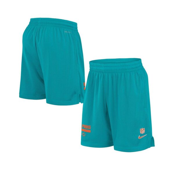 Men's Aqua Miami Dolphins 2024 Sideline Performance Mesh Shorts