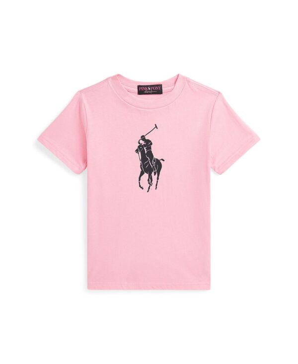 Toddler and Little Boys Pink Pony Cotton Jersey Tee