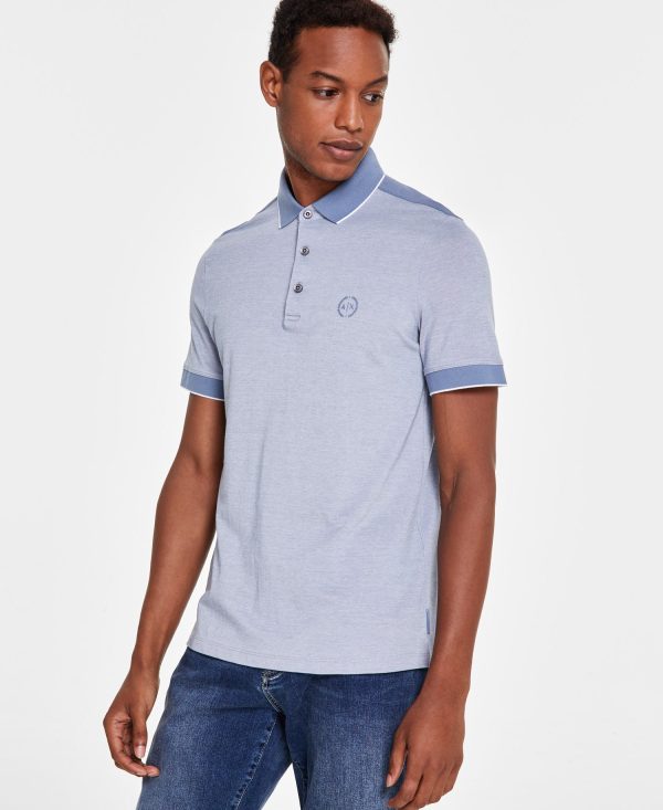 Men's Cotton Heathered Piqué Polo