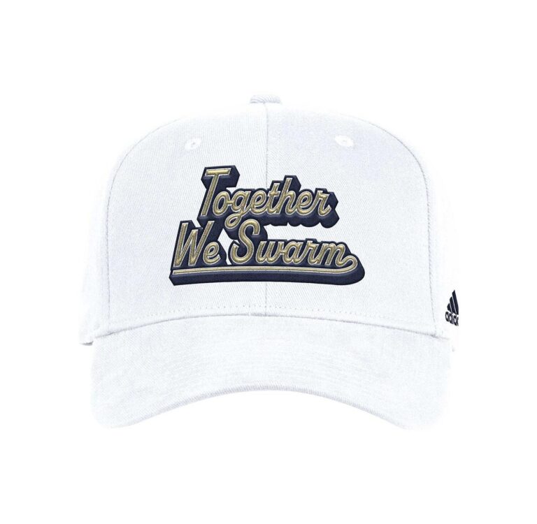 Men's White Georgia Tech Yellow Jackets Chant Flex Hat