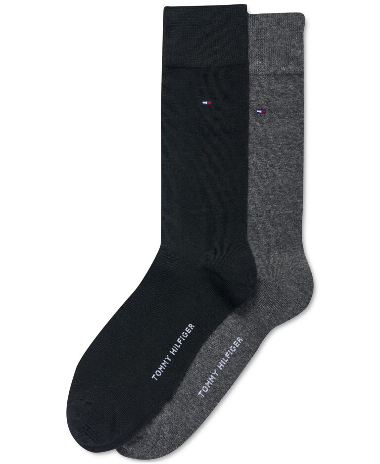 Men's Solid Dress Socks, 2-Pack