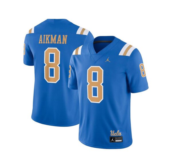 Men's Troy Aikman Blue UCLA Bruins Player Game Jersey