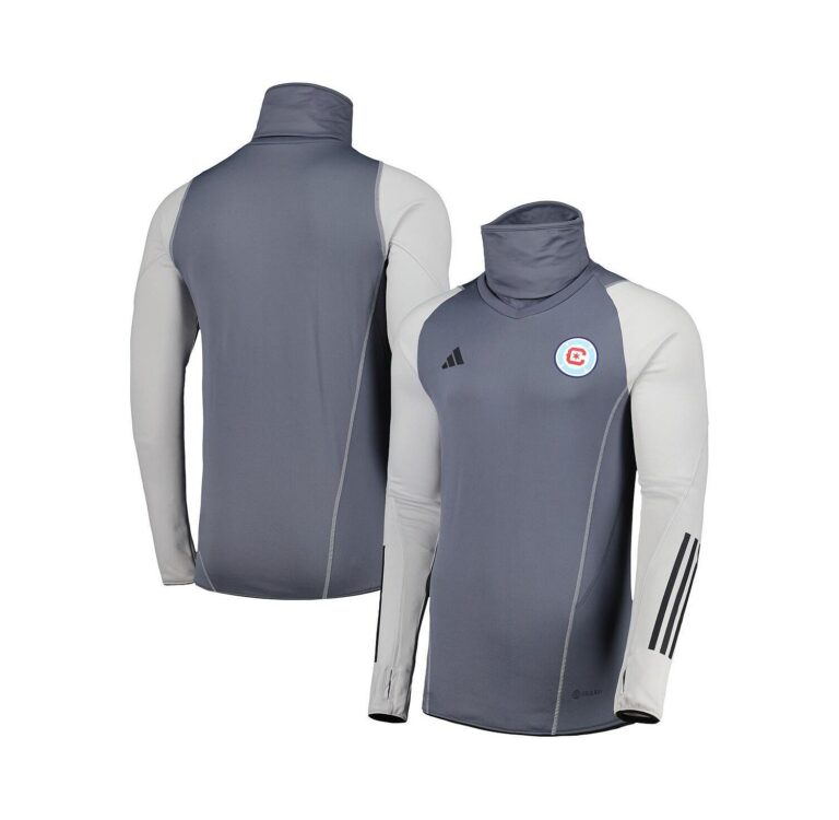 Men's Gray Chicago Fire Warm Raglan COLD.RDY Top