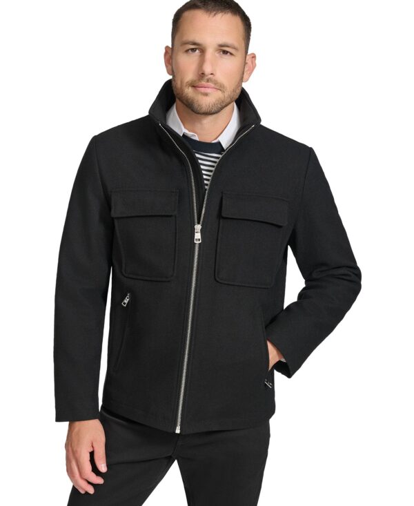 Men's Hipster Full-Zip Jacket with Zip-Out Hood