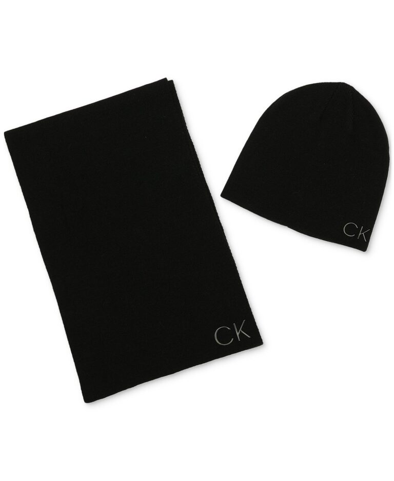 Men's Logo Scarf & Beanie Set