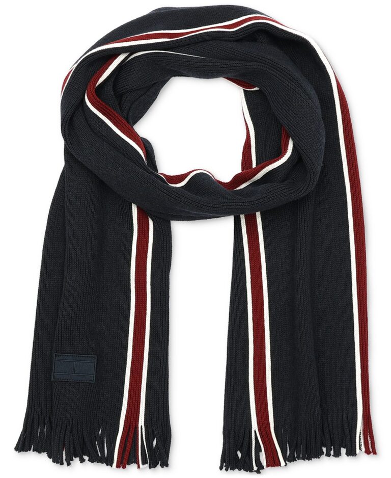 Men's Mixed Stripe Raschel Scarf
