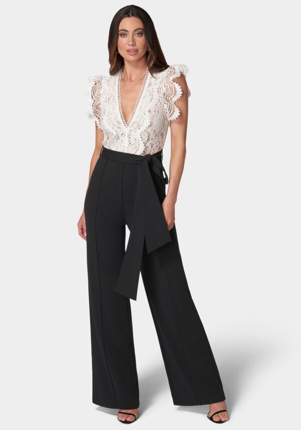 Women's Ruffle Lace Jumpsuit