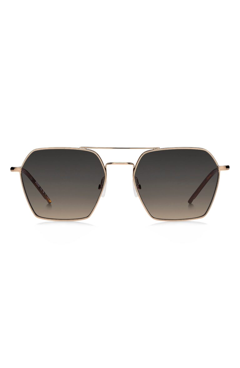 54mm Geometric Aviator Sunglasses