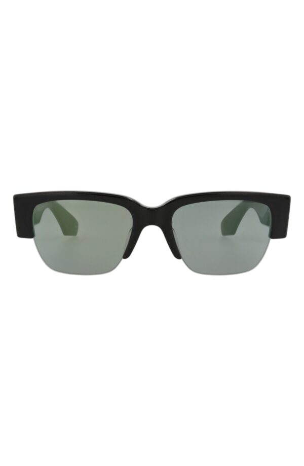 54mm Half Rim Rectangular Sunglasses