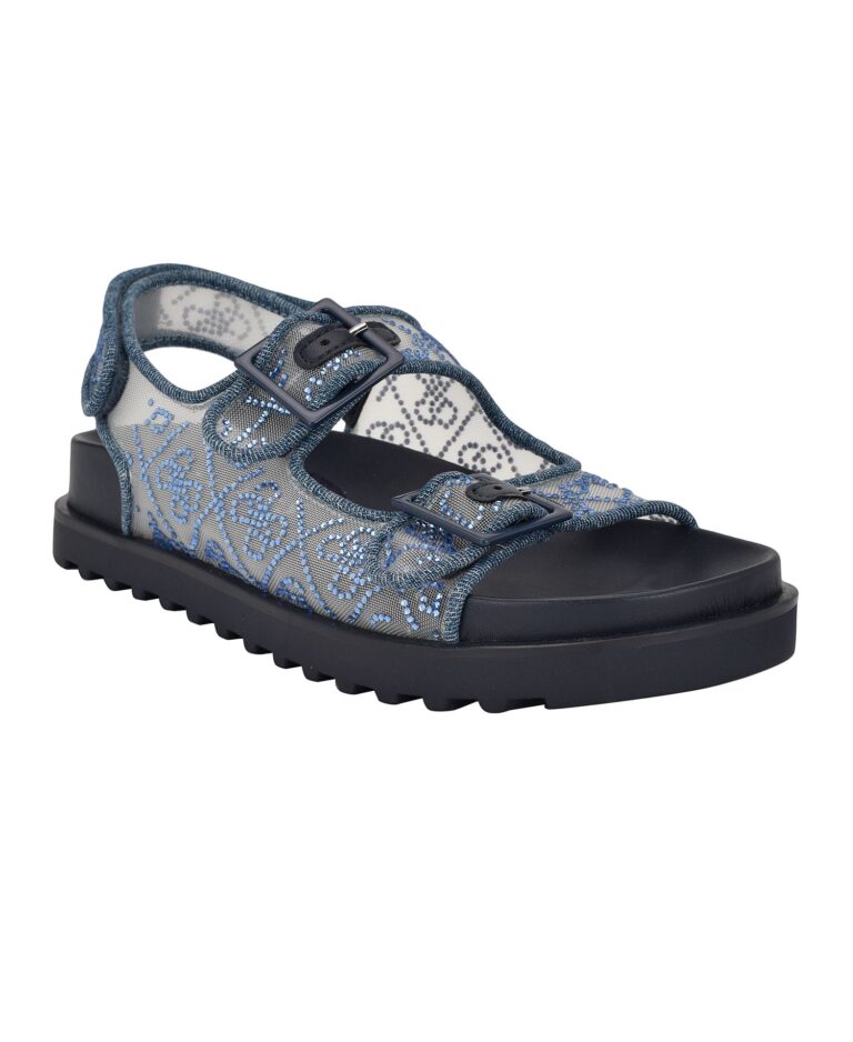 Women's Frella Two Band Embellished Footbed Sandals