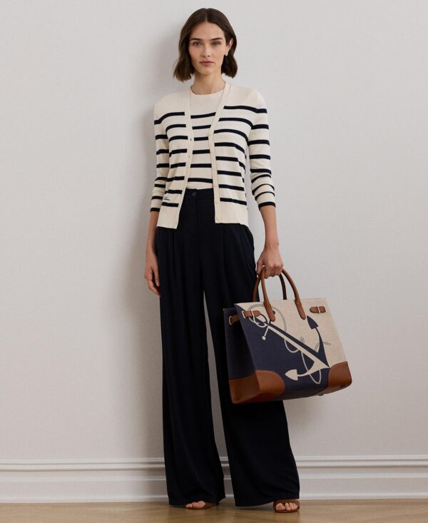 Women's Pleated Stretch Jersey Wide-Leg Pants, Regular & Petite