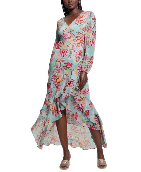Women's Shelia V-Neck Long-Sleeve High-Low Dress
