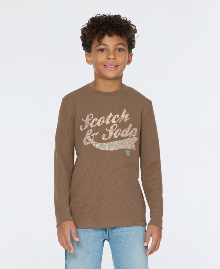 Big Boys Long Sleeve Thermal Graphic Tee