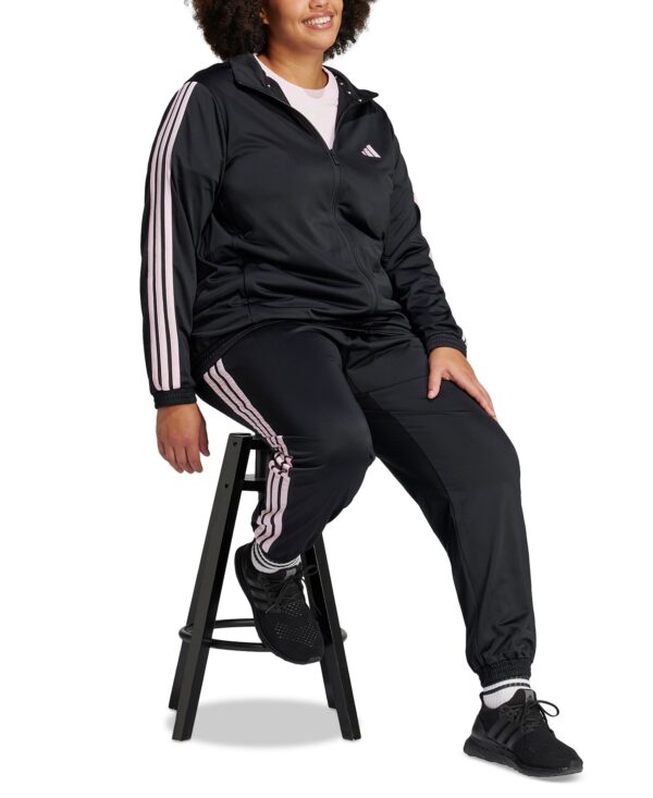 Plus Size Essentials Tricot Three Stripes Track Jacket