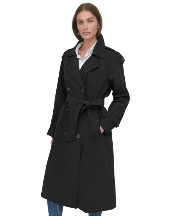 Women's Belted Double-Breasted Trench Coat