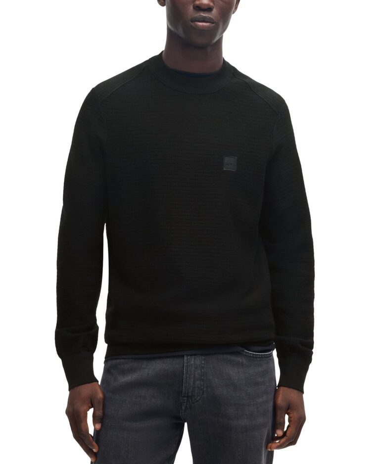 Men's Logo Patch Regular-Fit Sweater