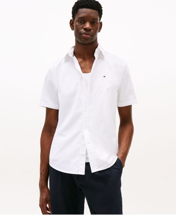 Men's Short Sleeve Flex Poplin Regular Fit Shirt