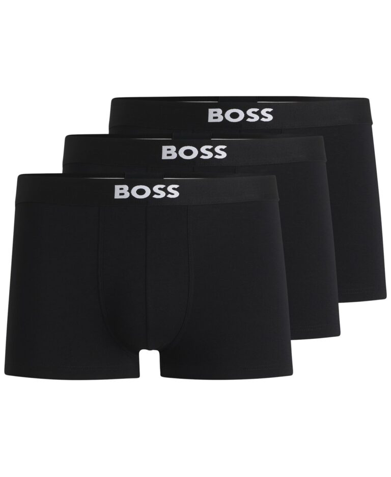 BOSS by Men's 3-Pack Icon Logo Trunks