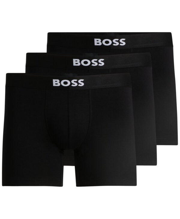 BOSS by Men's 3-Pack Icon Logo Boxer Briefs