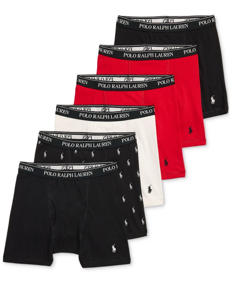 Men's Classic Fit Boxer Briefs, 5+1 Bonus Pack