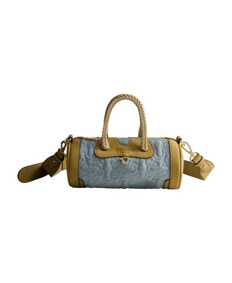 Quilted Horseshoe Mini Duffel Crossbody Bag