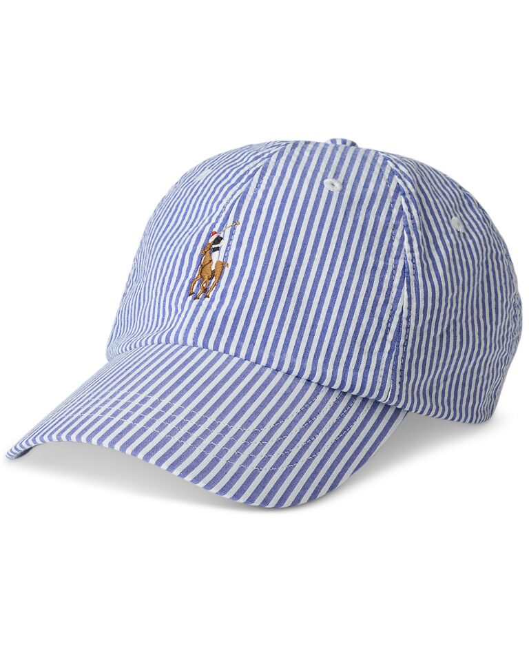 Men's Seersucker Ball Cap