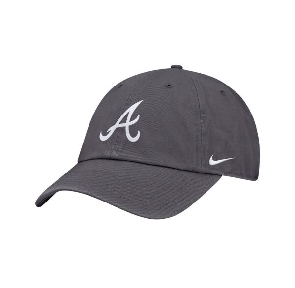 Men's Gray Atlanta Braves Club Adjustable Hat