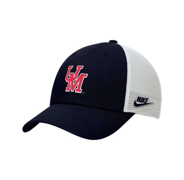 Men's Navy/White Ole Miss Rebels Vintage Club Trucker Adjustable Hat