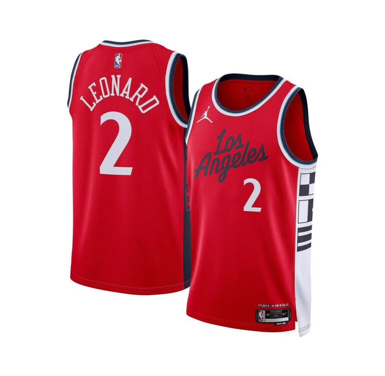 Men's and Women's Kawhi Leonard Red LA Clippers 2024/25 Swingman Jersey - Statement Edition