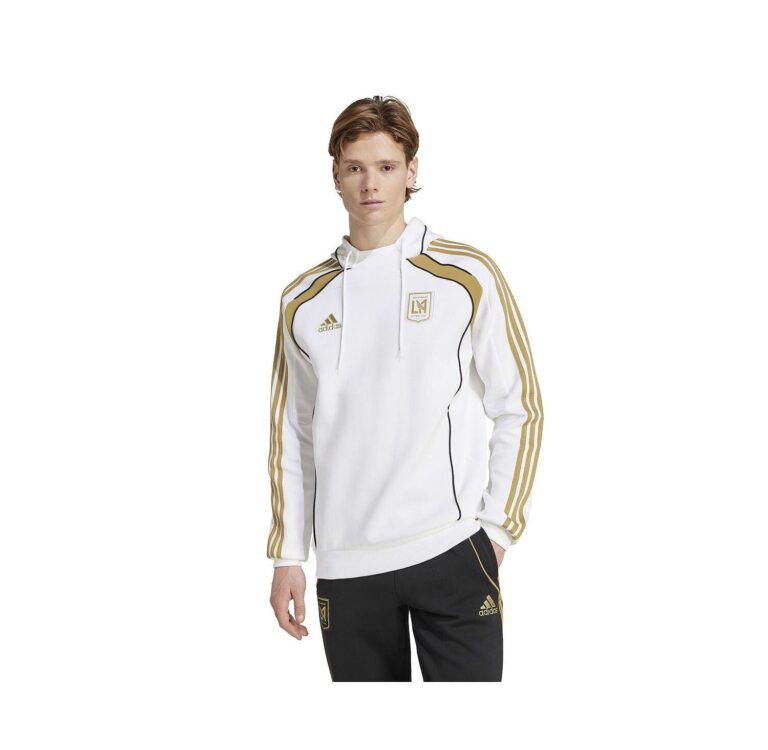 Men's White LAFC 2025 Travel Pullover Hoodie