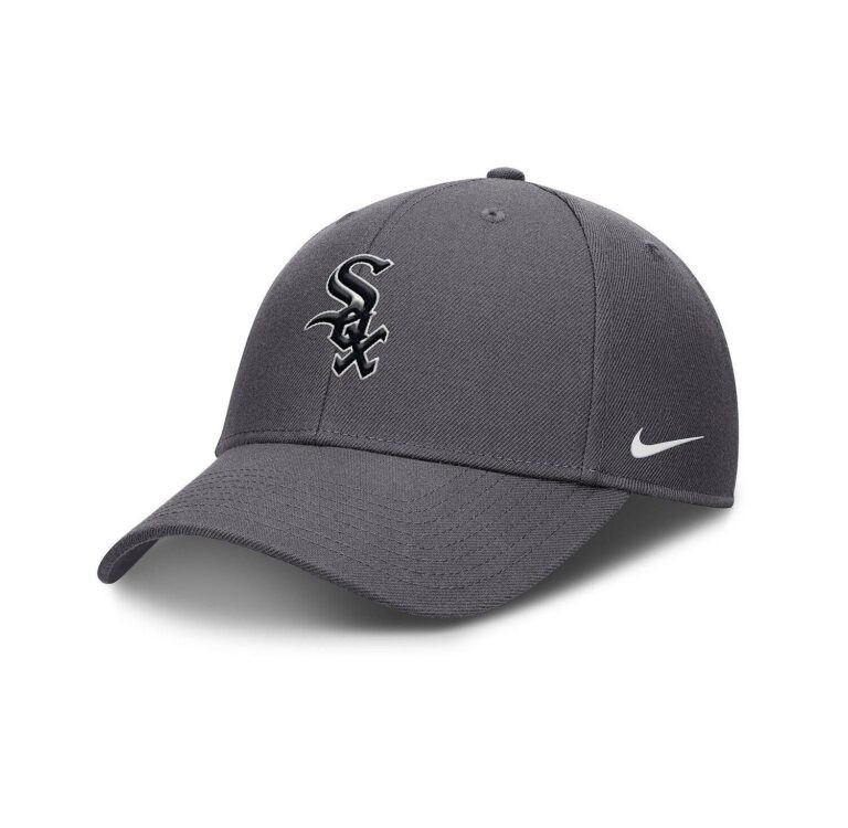 Men's Gray Chicago White Sox Club Performance Adjustable Hat