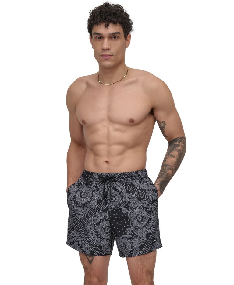 Men's Euro Bandana Print Performance 5