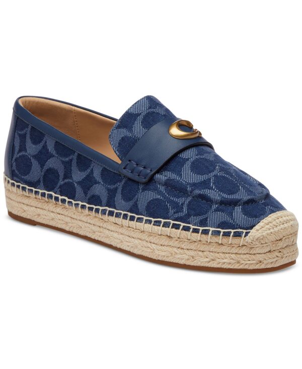Women's Camilla Logo Espadrille Flat Suede Loafers