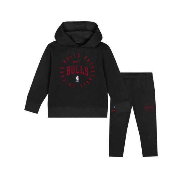 Toddler Black Chicago Bulls Practice Club Pullover Hoodie and Sweatpants Set