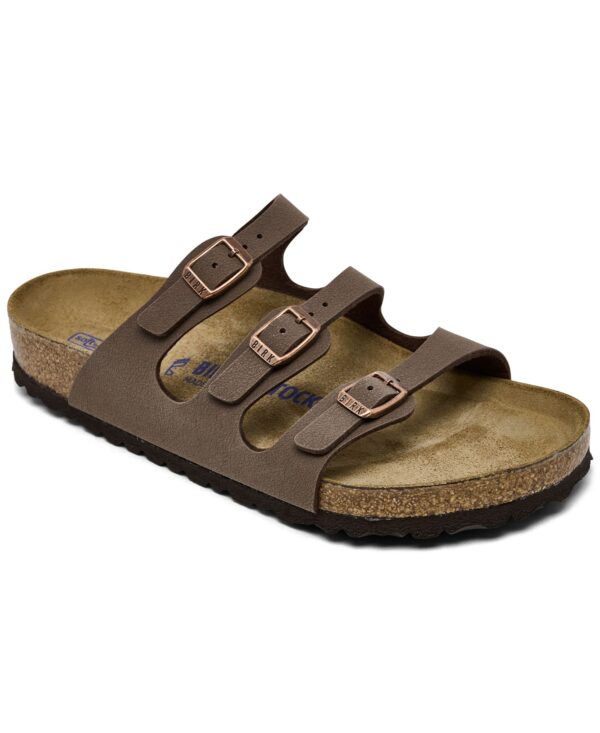 Women's Florida Birko-Flor Nubuck Soft Footbed Sandals from Finish Line