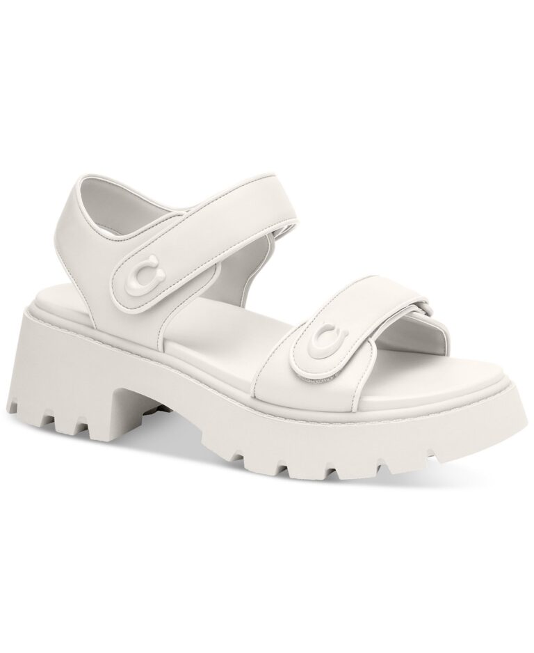 Brynn Buckled Leather Platform Sandals