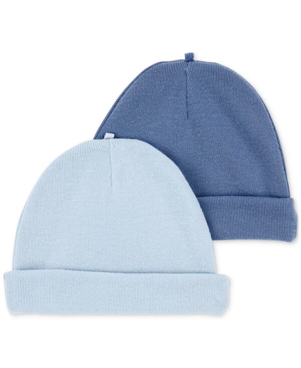 Baby 2-Pk. Rolled-Cuff Caps