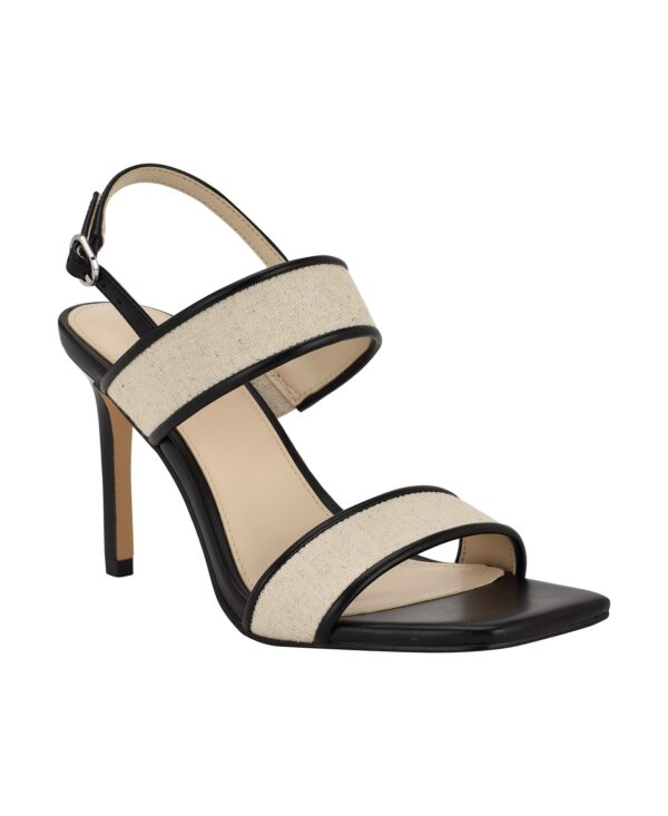 Amour Double Band Slingback Stiletto Sandals