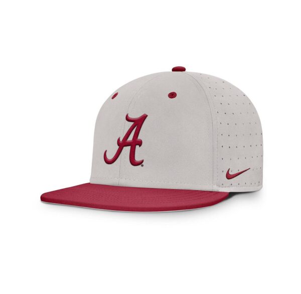 Men's Gray Alabama Crimson Tide On-Field Dugout True Performance Fitted Hat