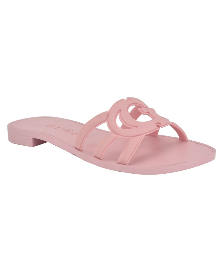 Women's Elyho Jelly Cutout Logo Flat Sandals